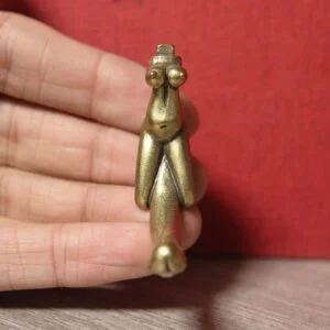 Brass Women Female Body Art Keychain Key Tag Mini Figure Miniature Toy Ornament EDC Tools & Brass Collectibles