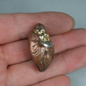 Collectible Netsuke Figure Tea Pet Copper Ornament Immortal Lucky Wealth EDC Tools & Brass Collectibles