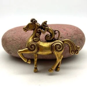 Monkey Horse Statue Feng Shui Ornament Brass Tea Pets Keychain Mini Figure Toy EDC Tools & Brass Collectibles