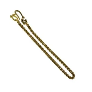 Solid Brass Wallet Jean Trousers Chain Keychain Shackle FOB Chain DIY EDC Tools & Brass Collectibles