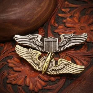 Pure Brass Eagle Badge Wing Missile Screw Rivet Button DIY Bag Wallet Buckle EDC Tools & Brass Collectibles