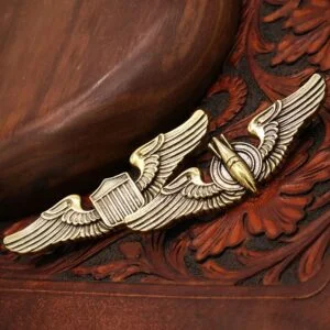 Pure Brass Eagle Badge Wing Missile Screw Rivet Button DIY Bag Wallet Buckle EDC Tools & Brass Collectibles