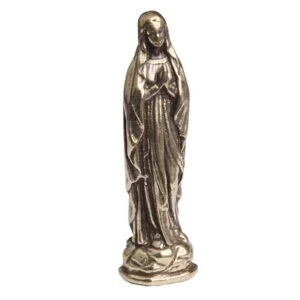 Pure Brass Blessed Virgin Mary Figurine Keychain Car Hanging Pendant Holy Mother EDC Tools & Brass Collectibles