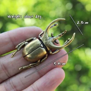 Solid Brass Insect Beetle Collection Tea Pets Miniature Decor Toy Mini Figure EDC Tools & Brass Collectibles