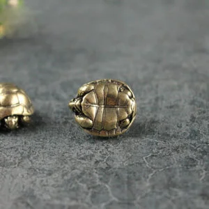 Solid Heavy Brass Tortoise Figurine Miniature Vintage Turtle Tea Pet Ornament EDC Tools & Brass Collectibles