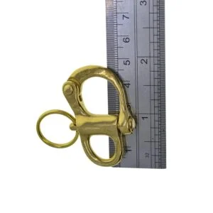 Brass Sweden Nautical Snap Pull Lock Carabiner Hook Shackle Key Chain Split Fob EDC Tools & Brass Collectibles