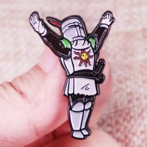 Dark Souls Solaire Of Astora Metal Enamel Pin Praise X Sun Badge Brooch Shirt Bag Badge Jewelry Lapel Pin Collectibles Ornament Miniature DIY Craft Pin Collection