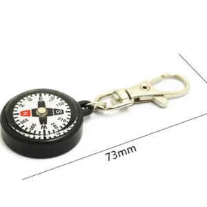 EDC Mini Survival Compass Key Chain Portable Outdoor Camping Hiking Pocket Navigator Adventure Keychain Compass Climbing Equipment Everyday Carry Accessories Tools