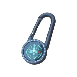 EDC Metal Compass Hiking Carabiner Mini Compass Keychain Portable Compass Camping Hiking North Needle Outdoor Accessories Everyday Carry Tools