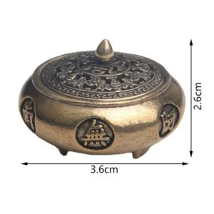 Retro Brass Incense Burner Twelve Zodiac Signs Incense Holder Sandalwood Cense Censer Holder Zodiac Stuff Buddhism Ornament Miniature Vintage Antique Craft EDC Collectible