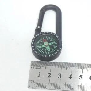 EDC Metal Compass Hiking Carabiner Mini Compass Keychain Portable Compass Camping Hiking North Needle Outdoor Accessories Everyday Carry Tools